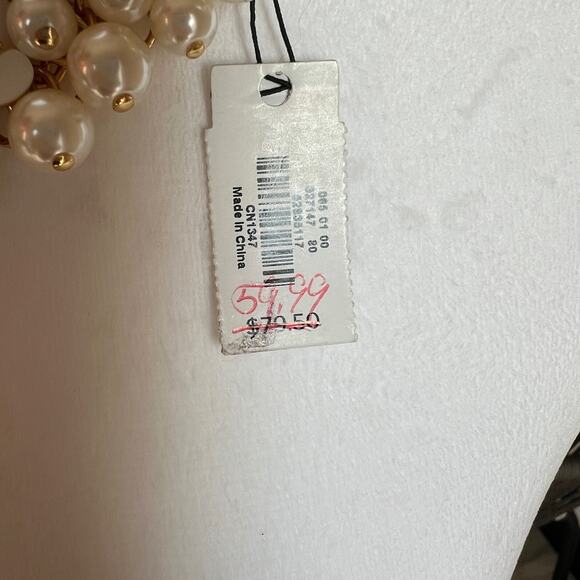 Talbots Pearl Cluster Necklace - Picture 8 of 16